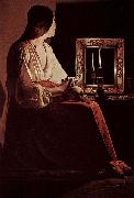 Georges de La Tour The Penitent Magdalene, Metropolitan oil painting artist